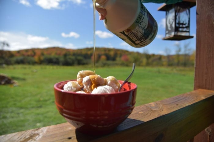 maple syrup ice cream