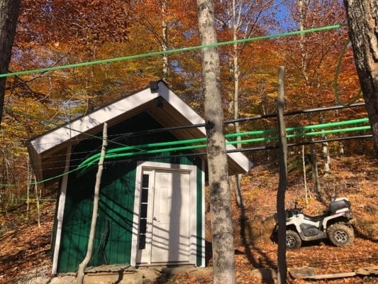 maple syrup sap pump house