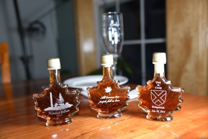 Maple Syrup Wedding Favor