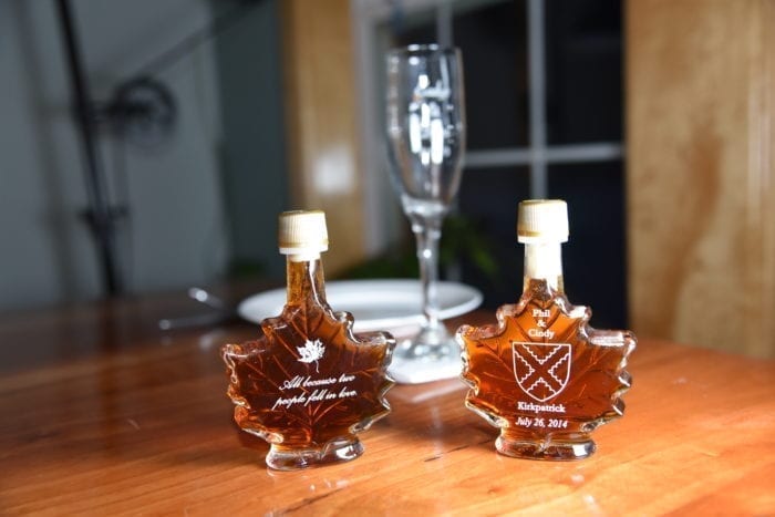 Maple Syrup Wedding Favor