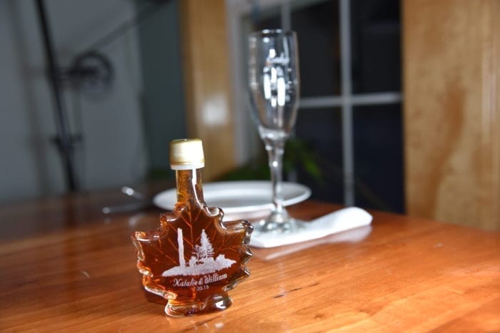 Maple Syrup Wedding Favor