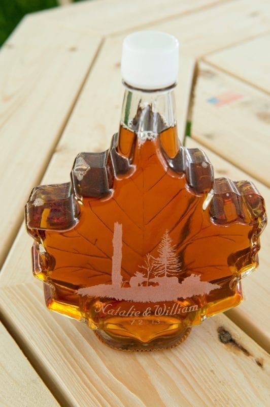 Maple Syrup Wedding Favor